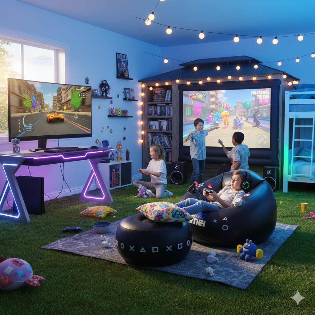 InflatableSeat Aufblasbarer Gaming-Sitz, Tragbar Und Komfortabel