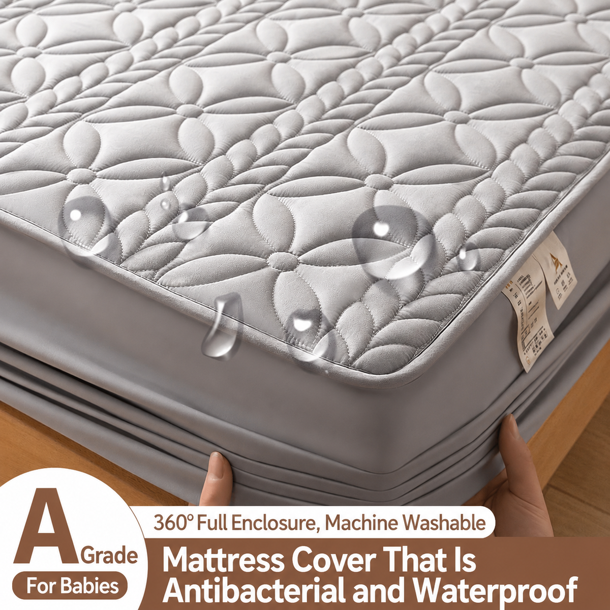 BedCover Wasserdichter Spannbettbezug, Atmungsaktiver Matratzenschutz