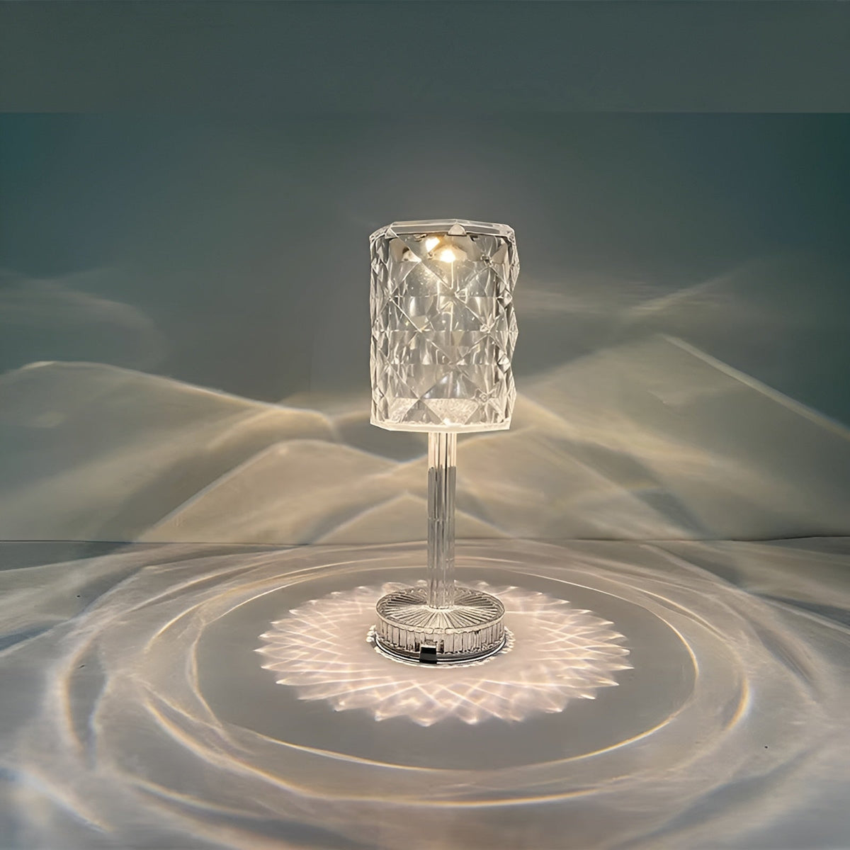 SparkleLamp Kristall-LED-Lampe mit Fernbedienung, Beleuchtete Wandmuster