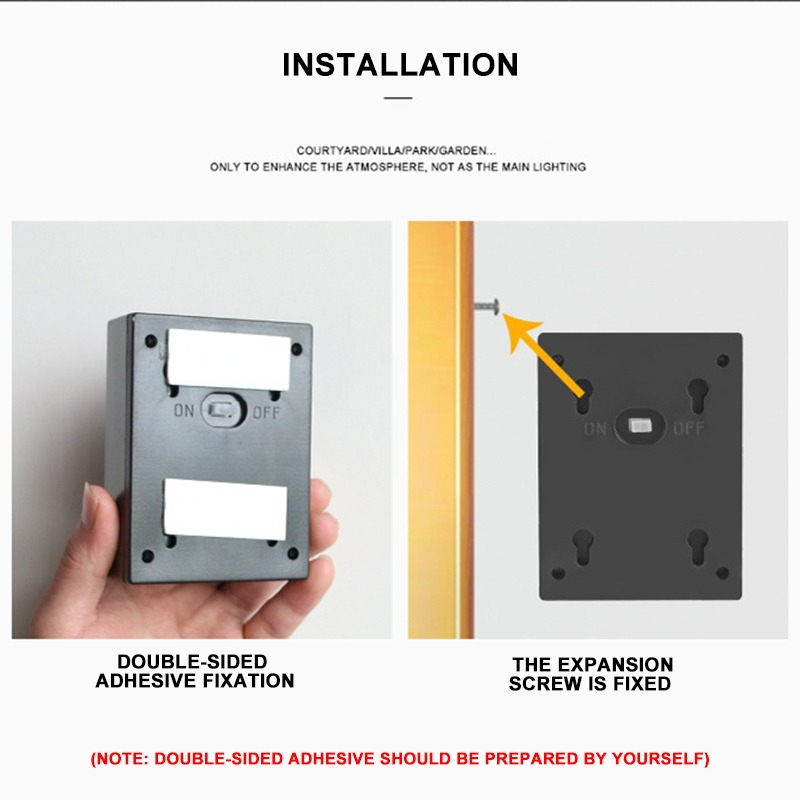 WallLight – Solarbetriebene LED Wandleuchte, Doppelt Beschattet