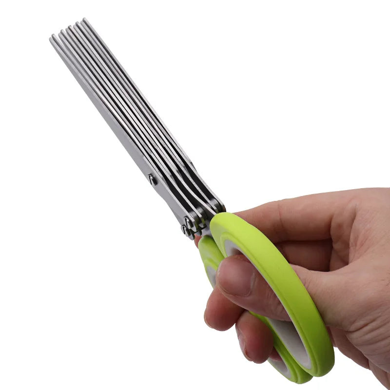 KitchenScissors 5-Klingen Küchenschere Für Kräuter Und Salat