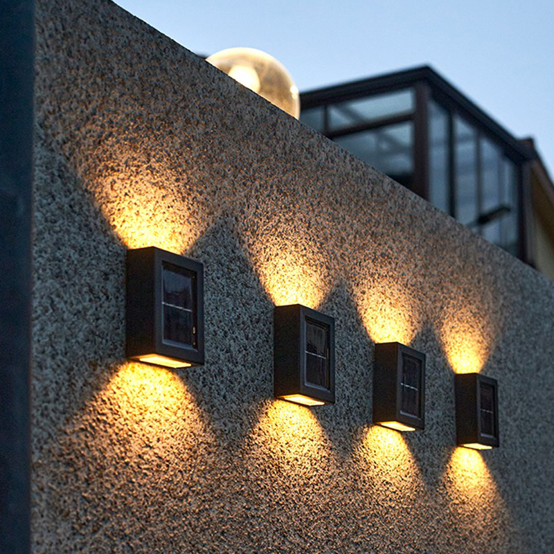 WallLight – Solarbetriebene LED Wandleuchte, Doppelt Beschattet