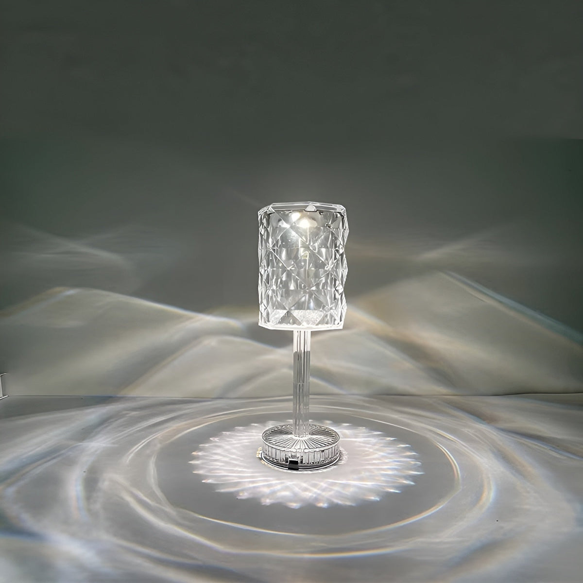 SparkleLamp Kristall-LED-Lampe mit Fernbedienung, Beleuchtete Wandmuster