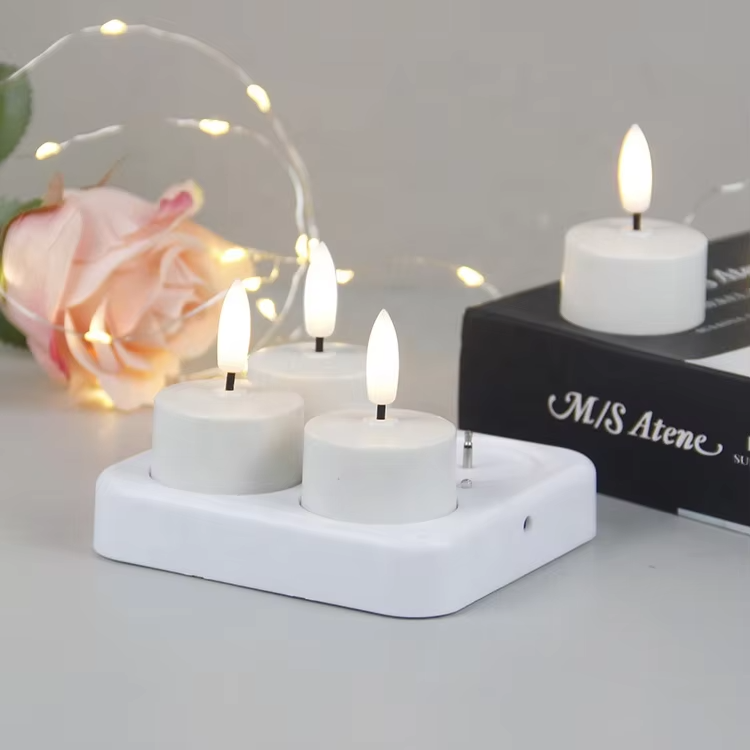 CozyCandles – Wiederaufladbare LED-Teelichter mit Fernbedienung