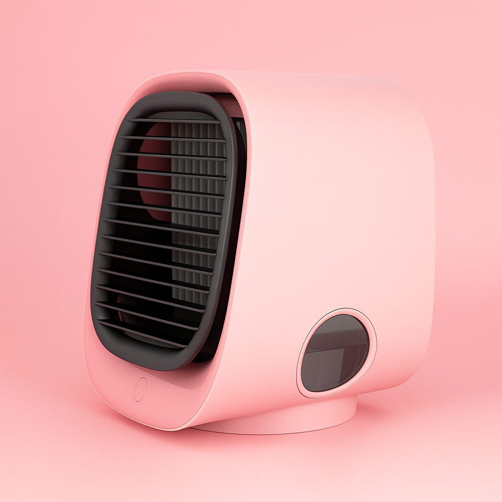 Mini Luftkühler rosa, Tischgerät