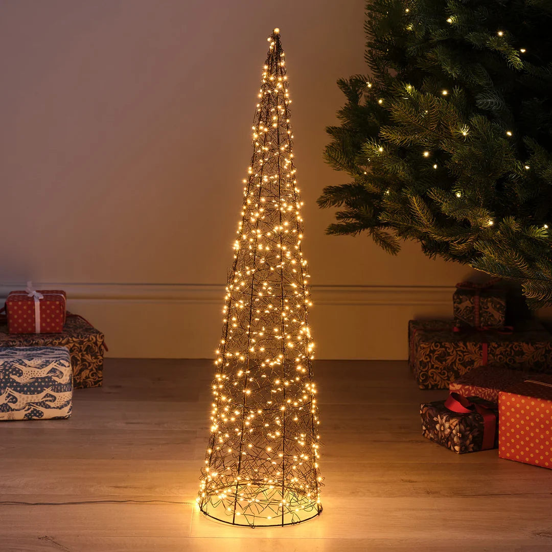 LED-Weihnachtsbaum aus Draht – 80 cm