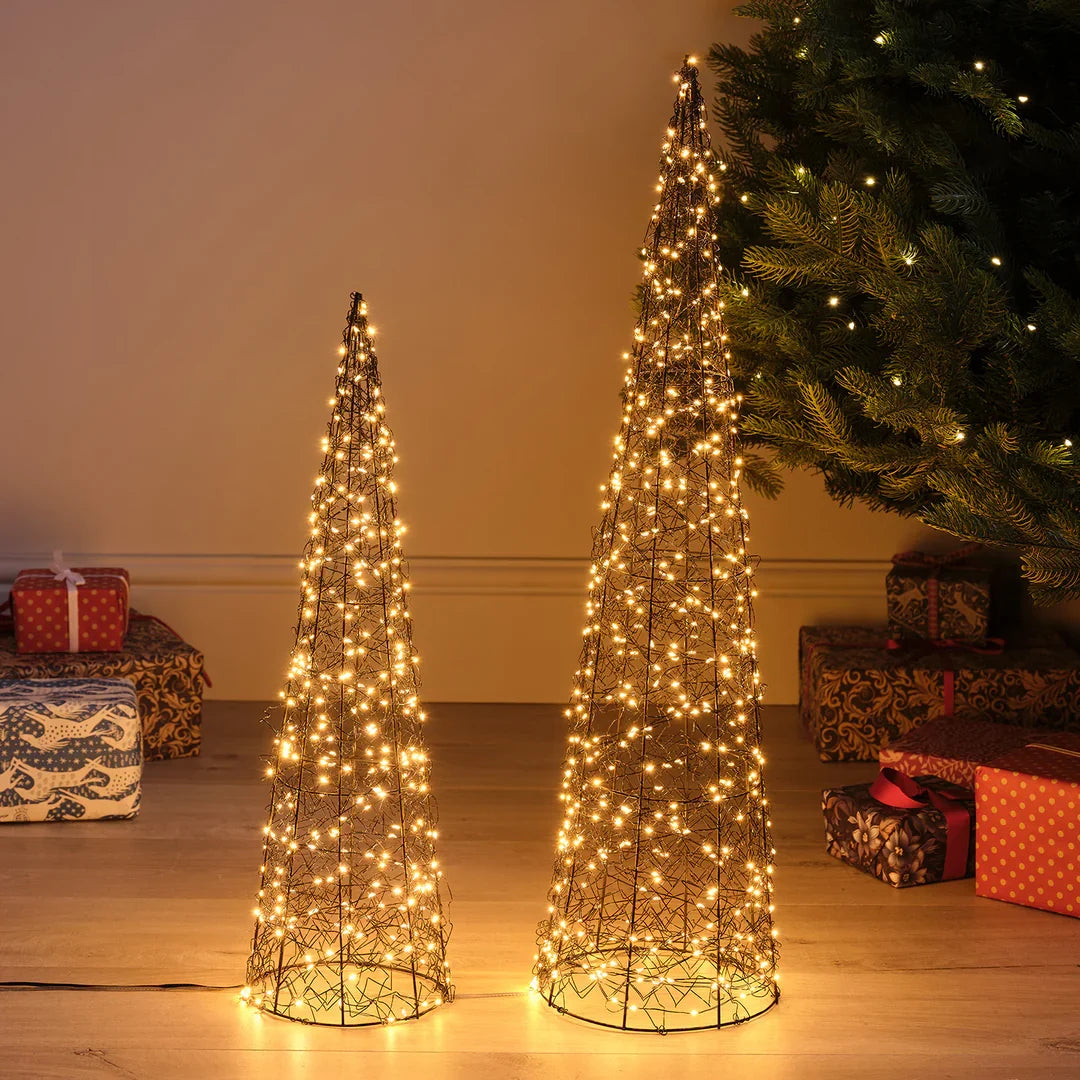 LED-Weihnachtsbaum aus Draht – 80 cm