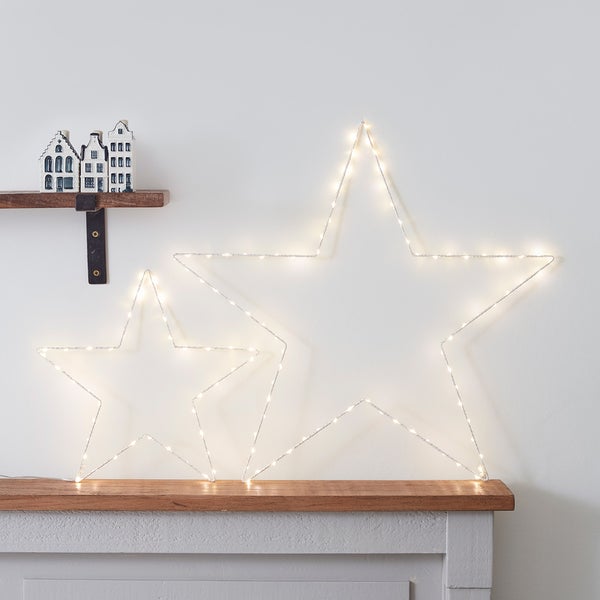 Osby LED-Leuchtsterne Bundle – 2er batteriebetrieben