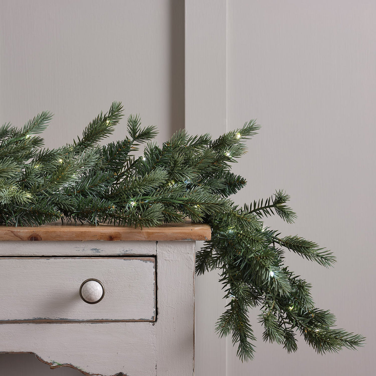 LED Weihnachtsgirlande Bicolor – Tannenzweige 1,5m