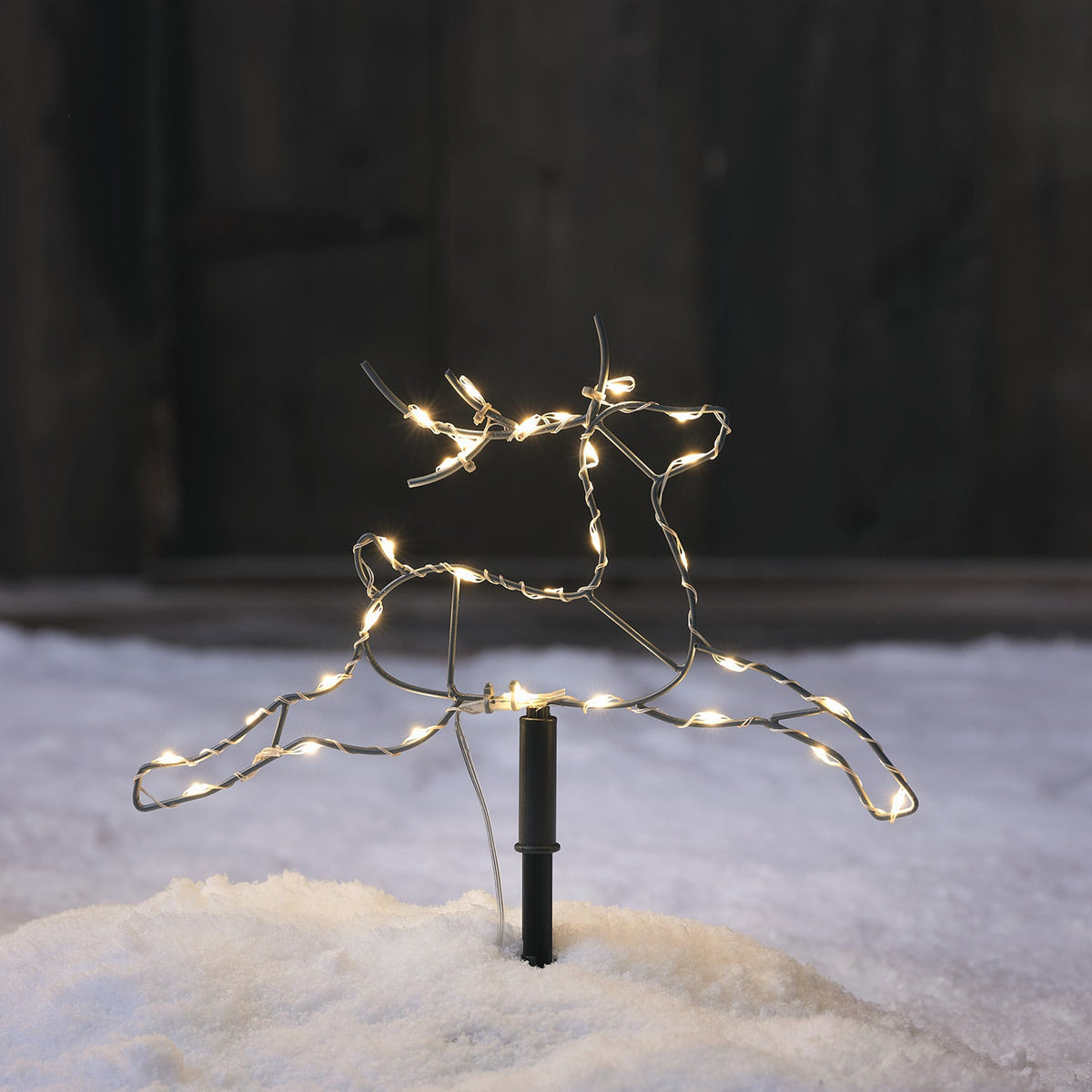 LED-Rentier Stableuchten Set – 3er Mini