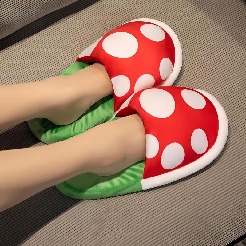 MushroomSlippers – Gemütliche Hausschuhe mit Pilzdesign