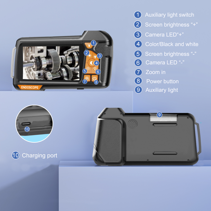 BorescopePro Industrielle Endoskop-Kamera mit LED-Licht