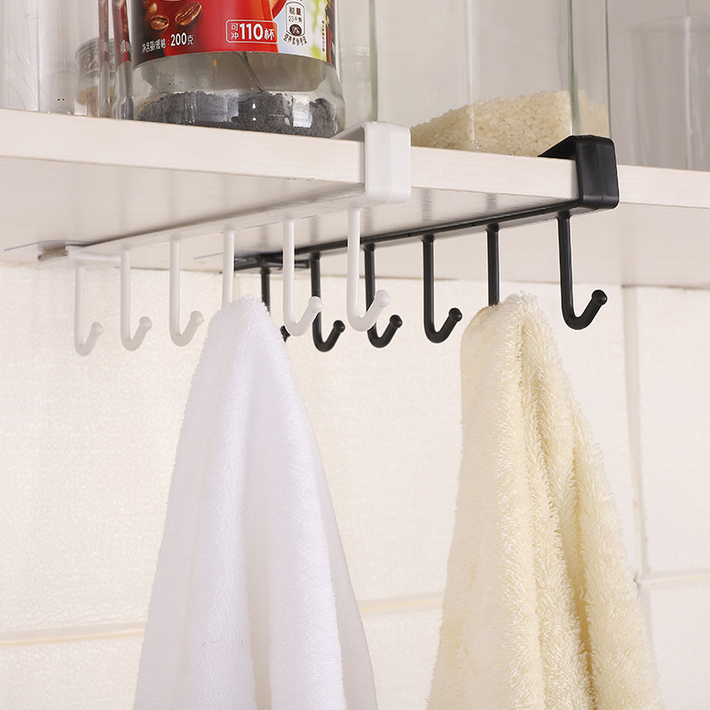 ShelfHooks – Hängeregal mit 6 Haken für Küche und Kleiderschrank, 2er Set