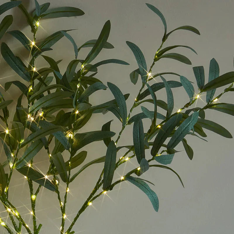 LeafDecor – Beleuchtete Künstliche Blattdekoration, 2er Set
