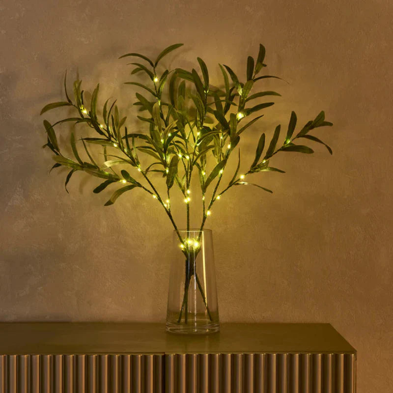 LeafDecor – Beleuchtete Künstliche Blattdekoration, 2er Set