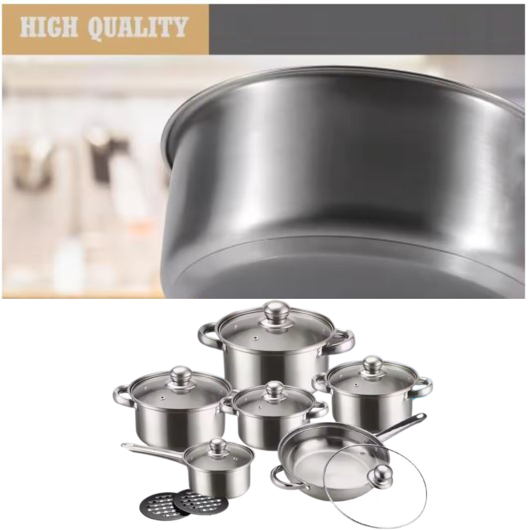 CookingSet 12-Teiliges Kochgeschirrset Aus Edelstahl