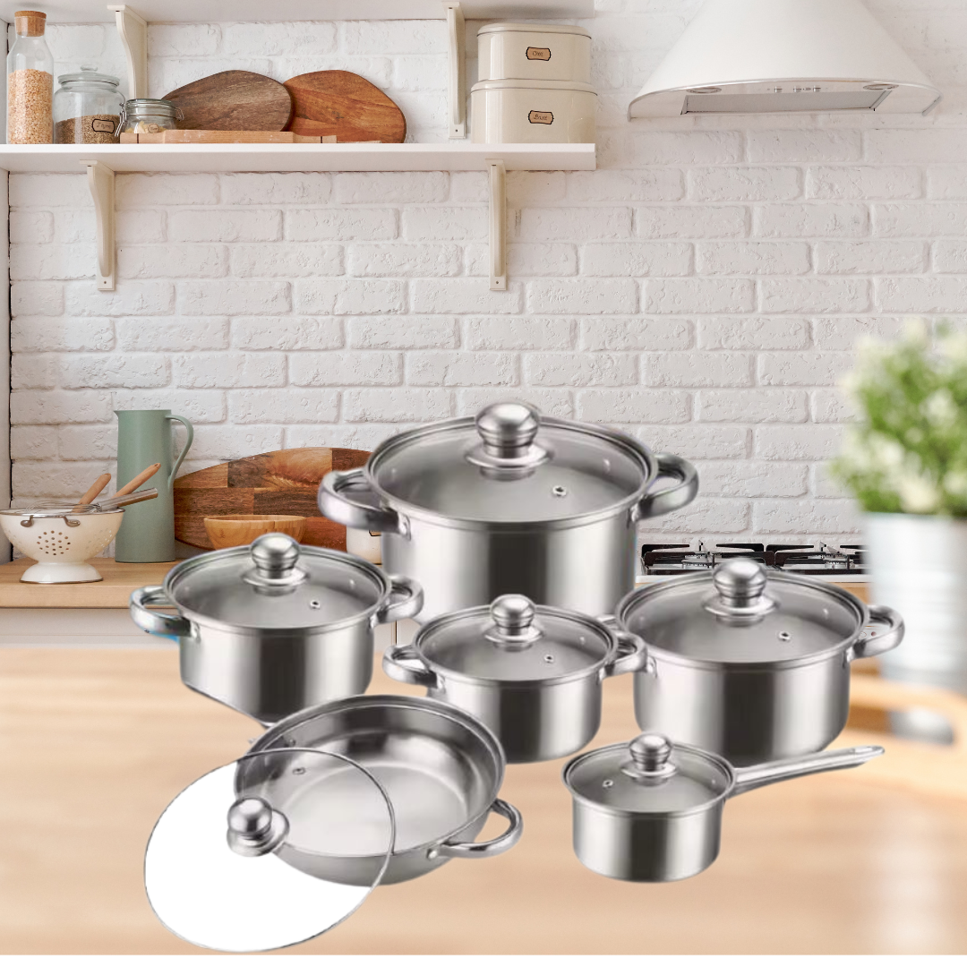 CookingSet 12-Teiliges Kochgeschirrset Aus Edelstahl