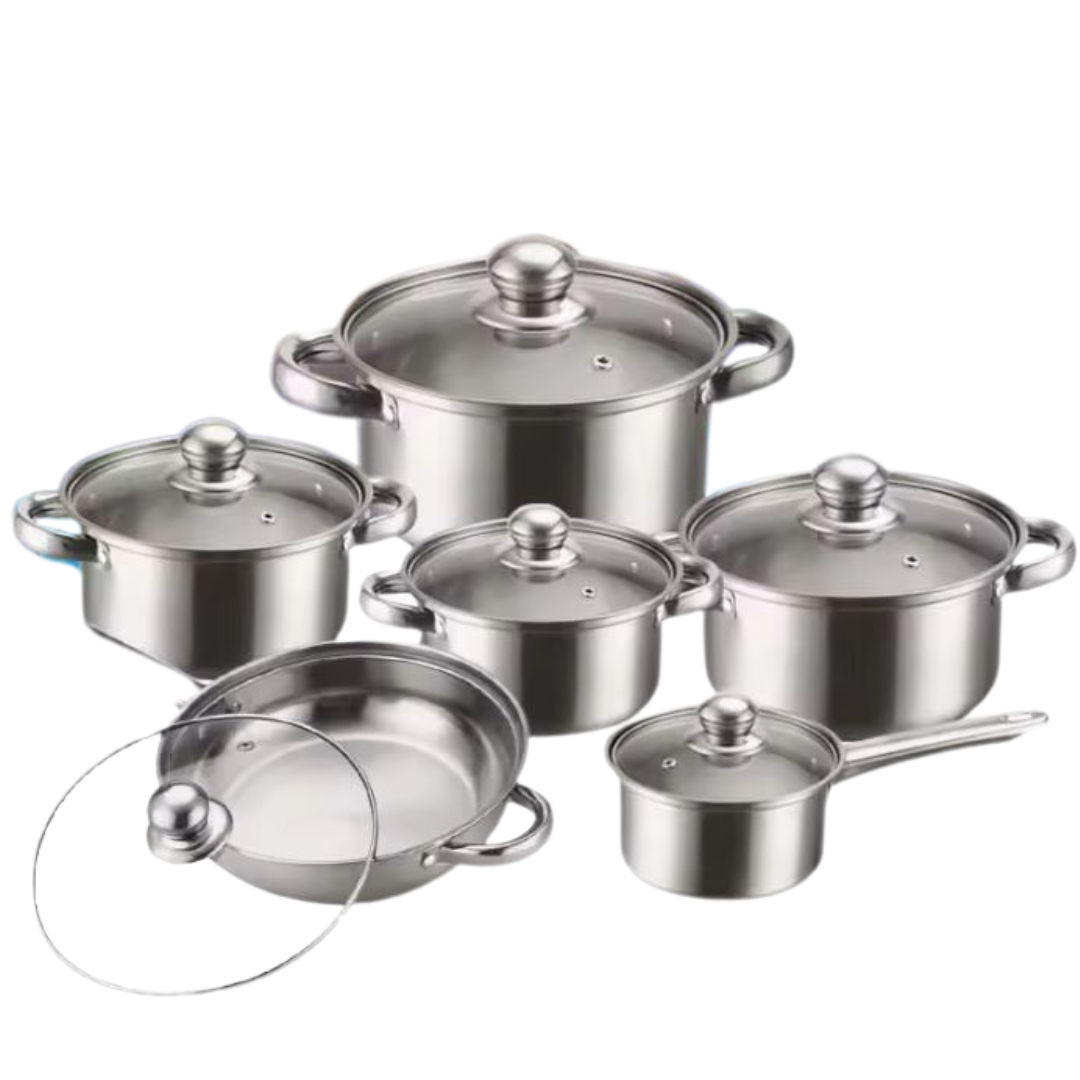 CookingSet 12-Teiliges Kochgeschirrset Aus Edelstahl