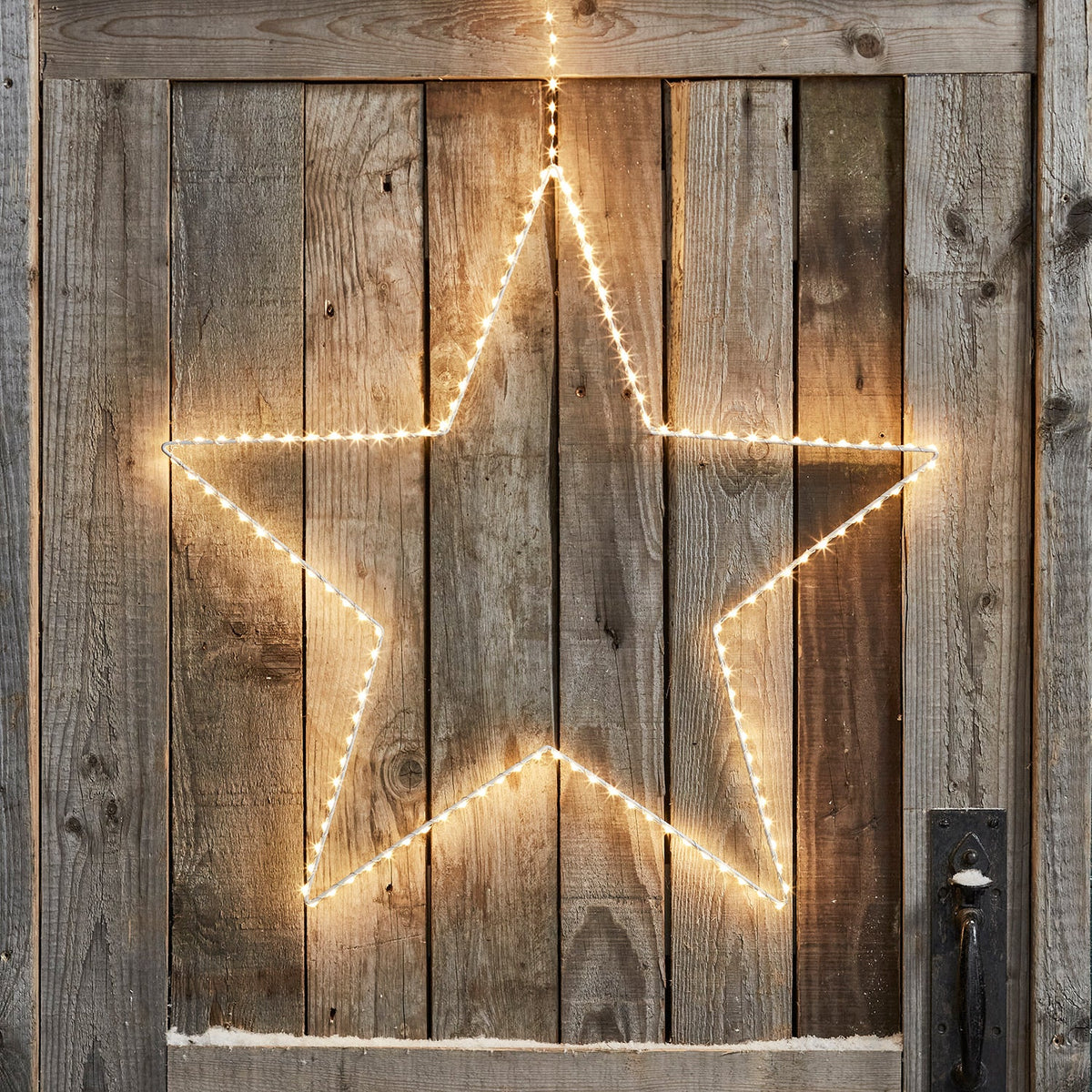 LED Stern Weihnachtsbeleuchtung Außen – 58cm Silhouette