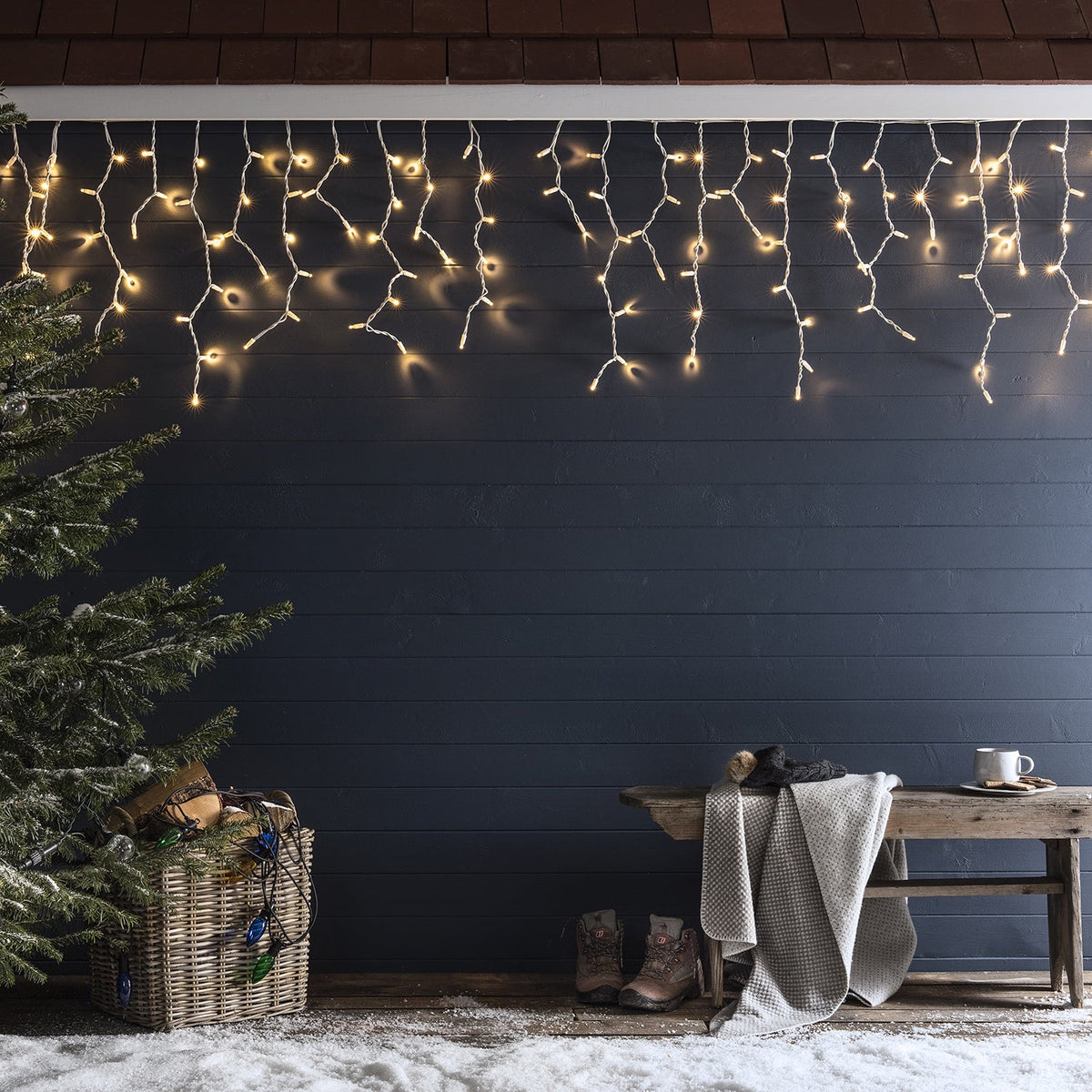 Pro Connect LED-Eiszapfen-Lichterkette warmweiß IP67 – 4 m