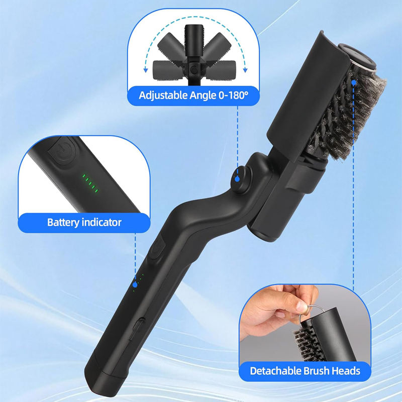 PowerBrush Griff mit Ein-/Austaste, Akku-Anzeige und verstellbarem Gelenk