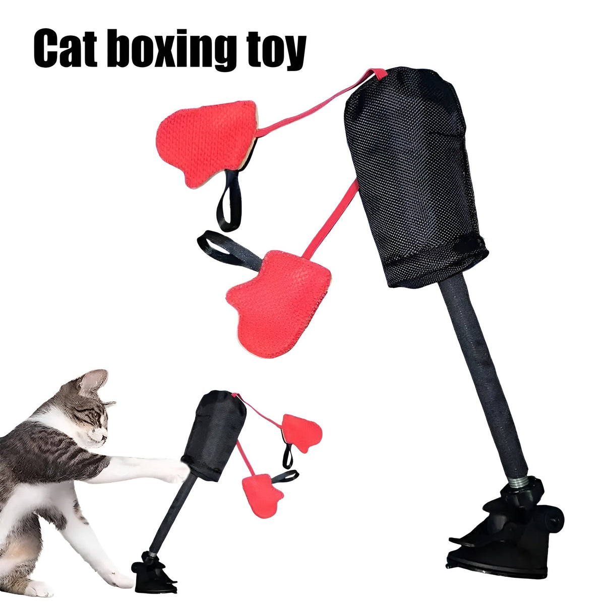 PunchingBag Anwendungsbeispiele mit spielender Katze