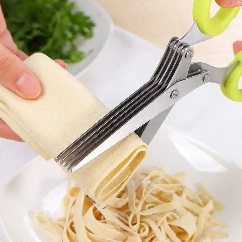 KitchenScissors 5-Klingen Küchenschere Für Kräuter Und Salat