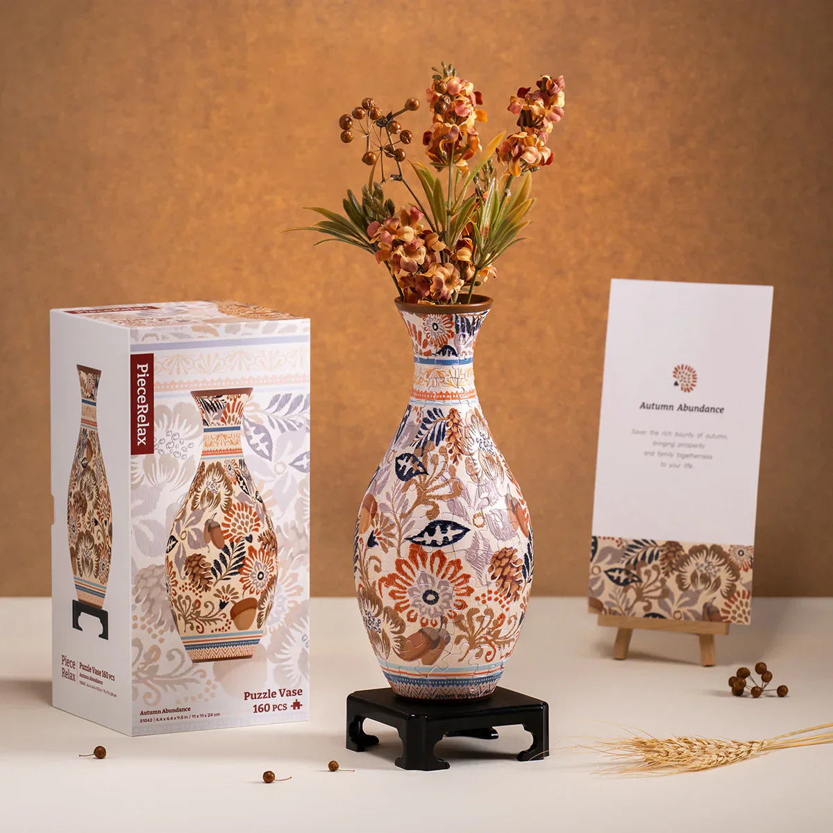 PuzzleVase 160-Teiliges 3D-Puzzle Als Blumenvase