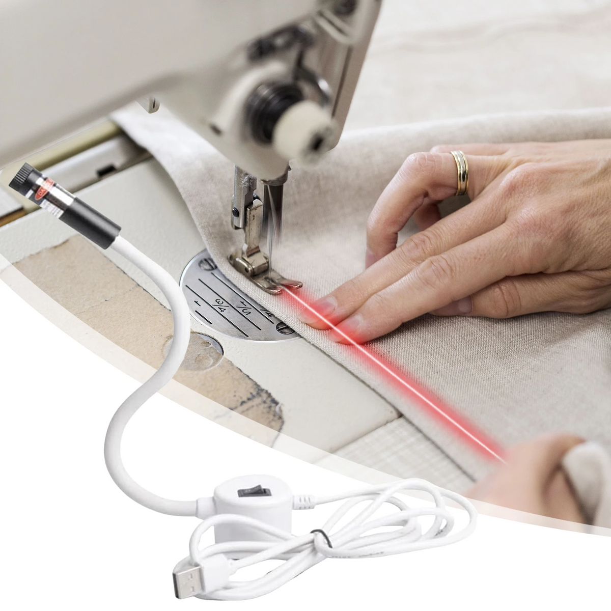 SewingLight LED Nählicht Magnetisch, Flexibler Schwanenhals