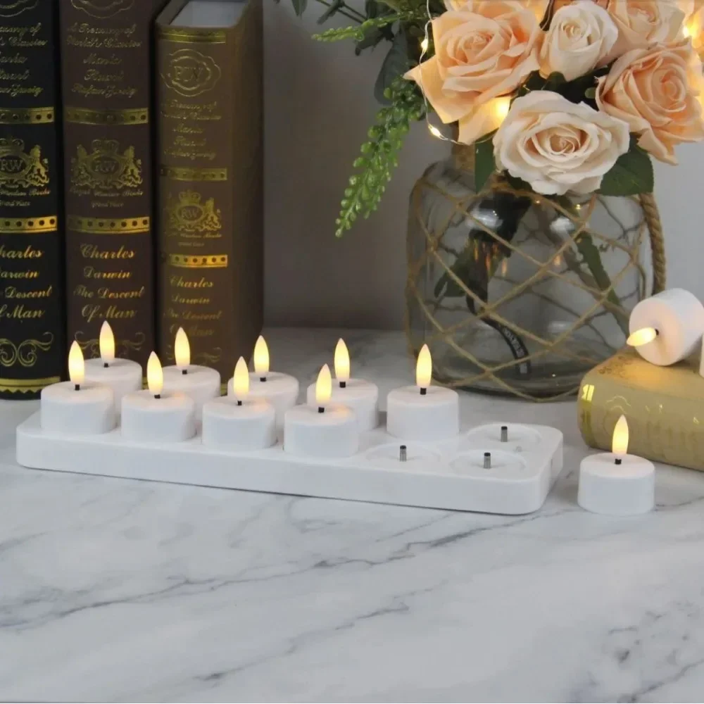 CozyCandles – Wiederaufladbare LED-Teelichter mit Fernbedienung