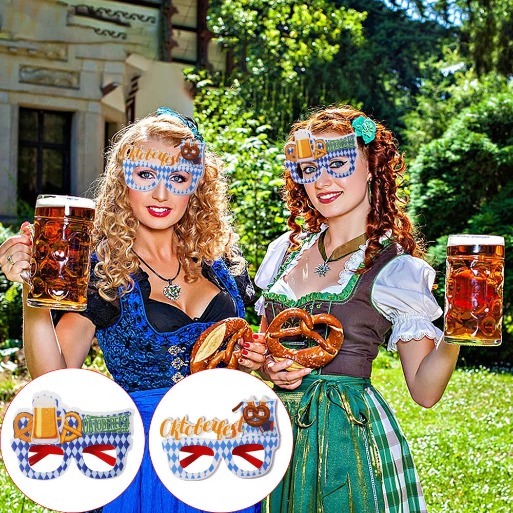 Oktoberfest Partybrillen Set, Spaßbrillen 24-teilig