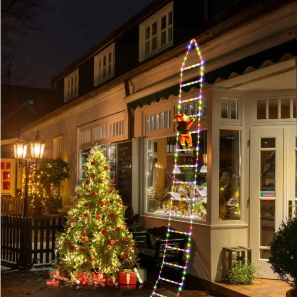 ChristmasLadder – Weihnachtsmann-LED-Leiter für den Außenbereich