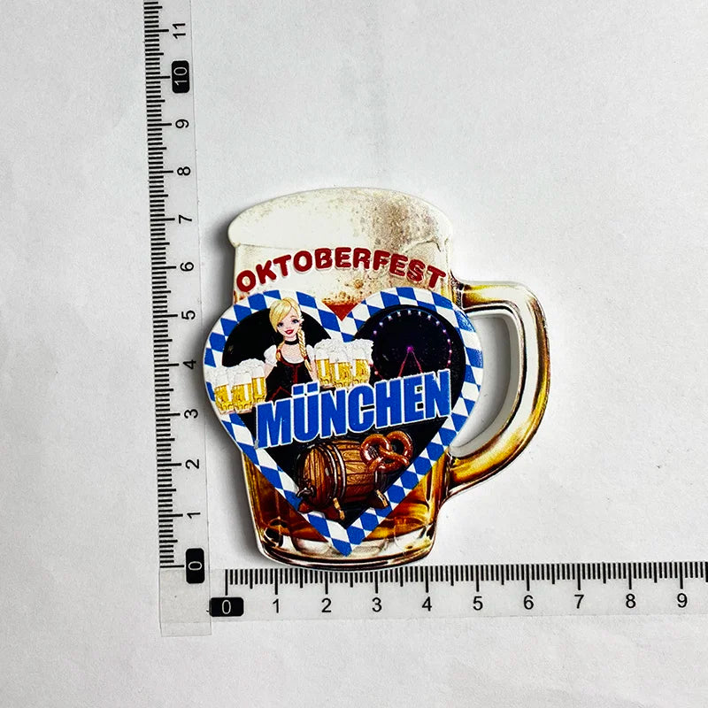 Kühlschrankmagnet München 3D, Souvenir 2er-Set