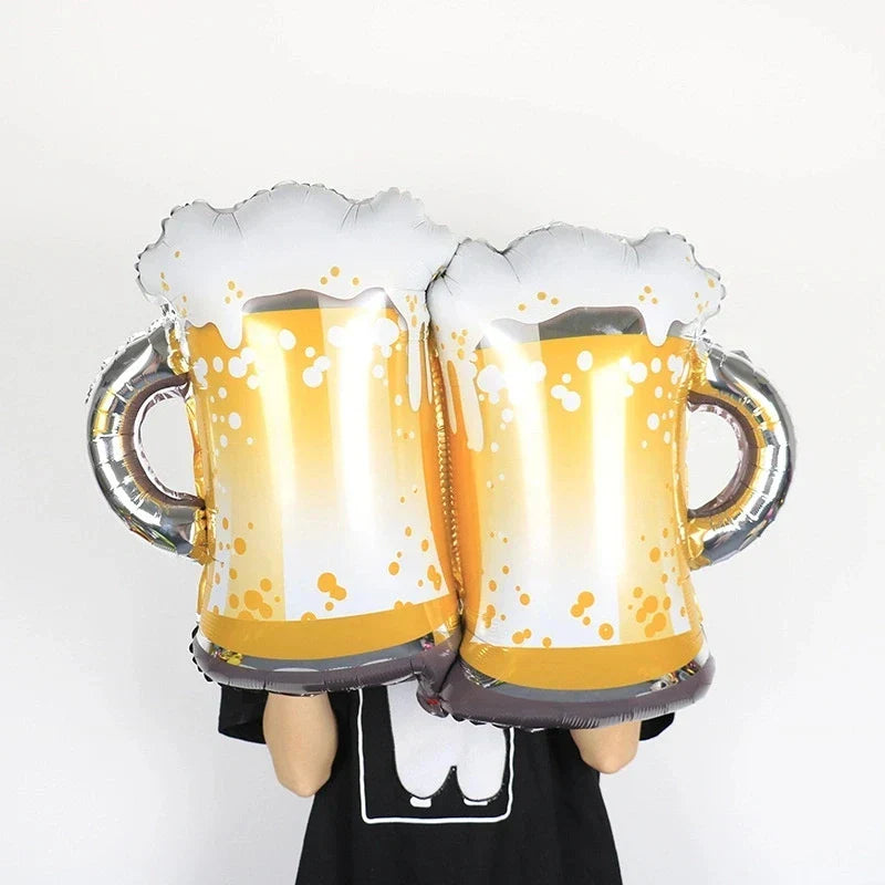 Oktoberfest Ballon-Set Bierkrug-Design, 16-teilig