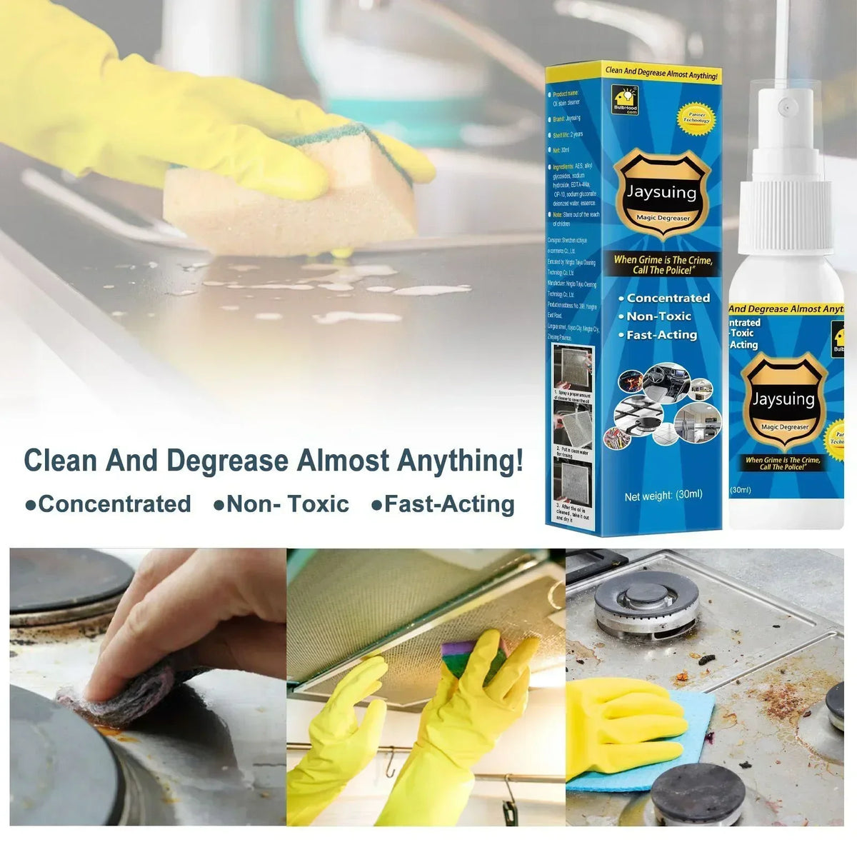 AntiGrease Schmierfett- Und Fettentferner Spray