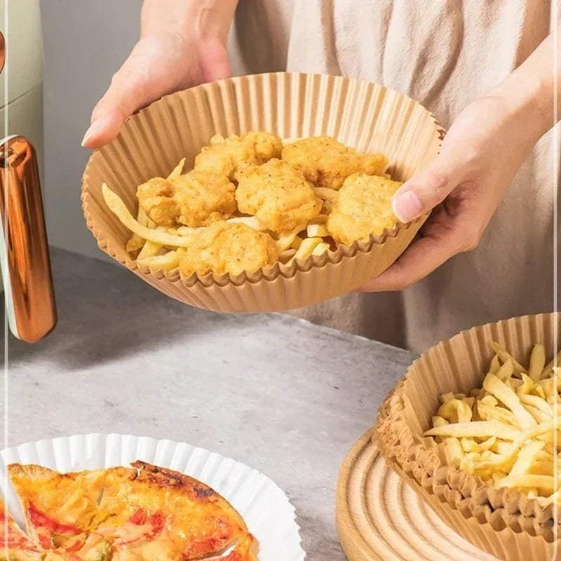 AirFryerLiner Papier-Einlagen Für Heißluftfritteuse