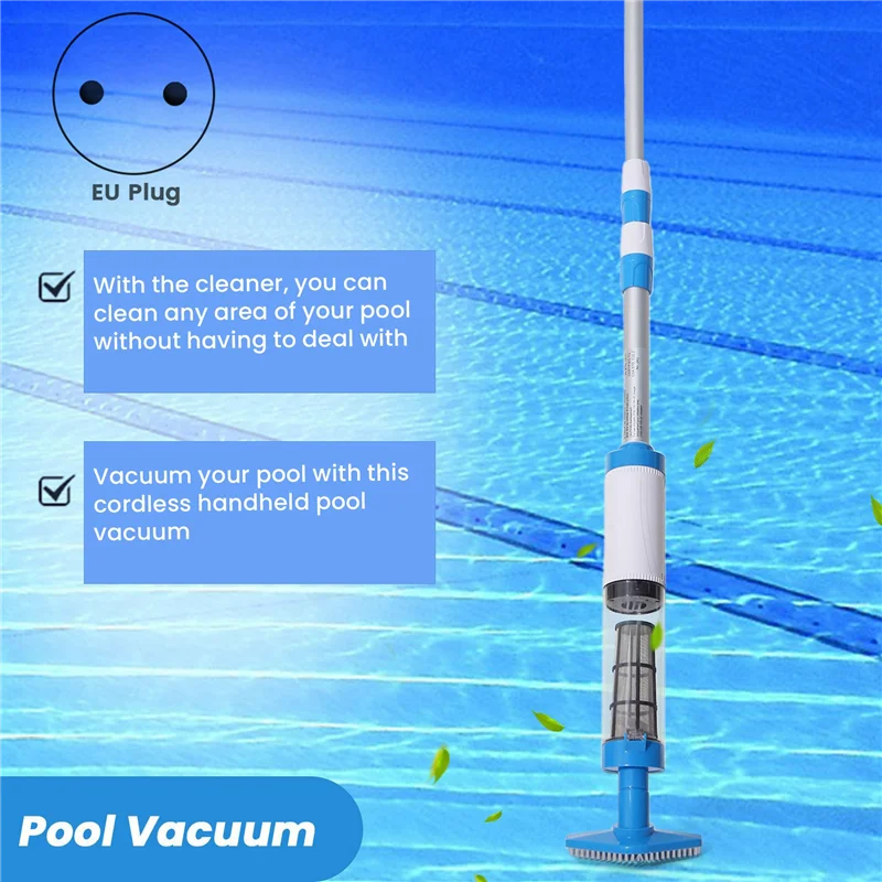 PoolCleaner Wiederaufladbarer Handstaubsauger Für Schwimmbecken