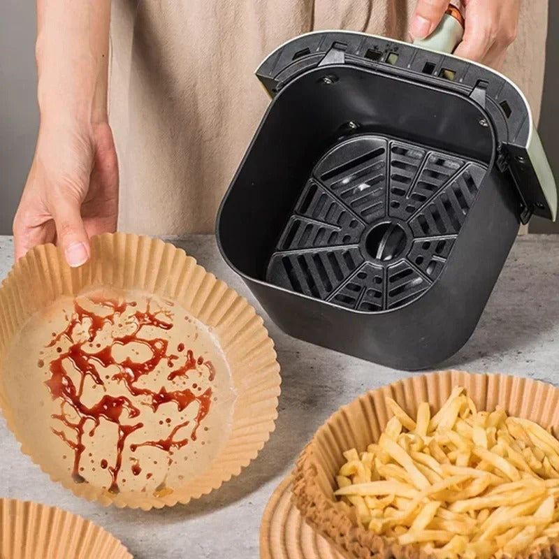 AirFryerLiner Papier-Einlagen Für Heißluftfritteuse