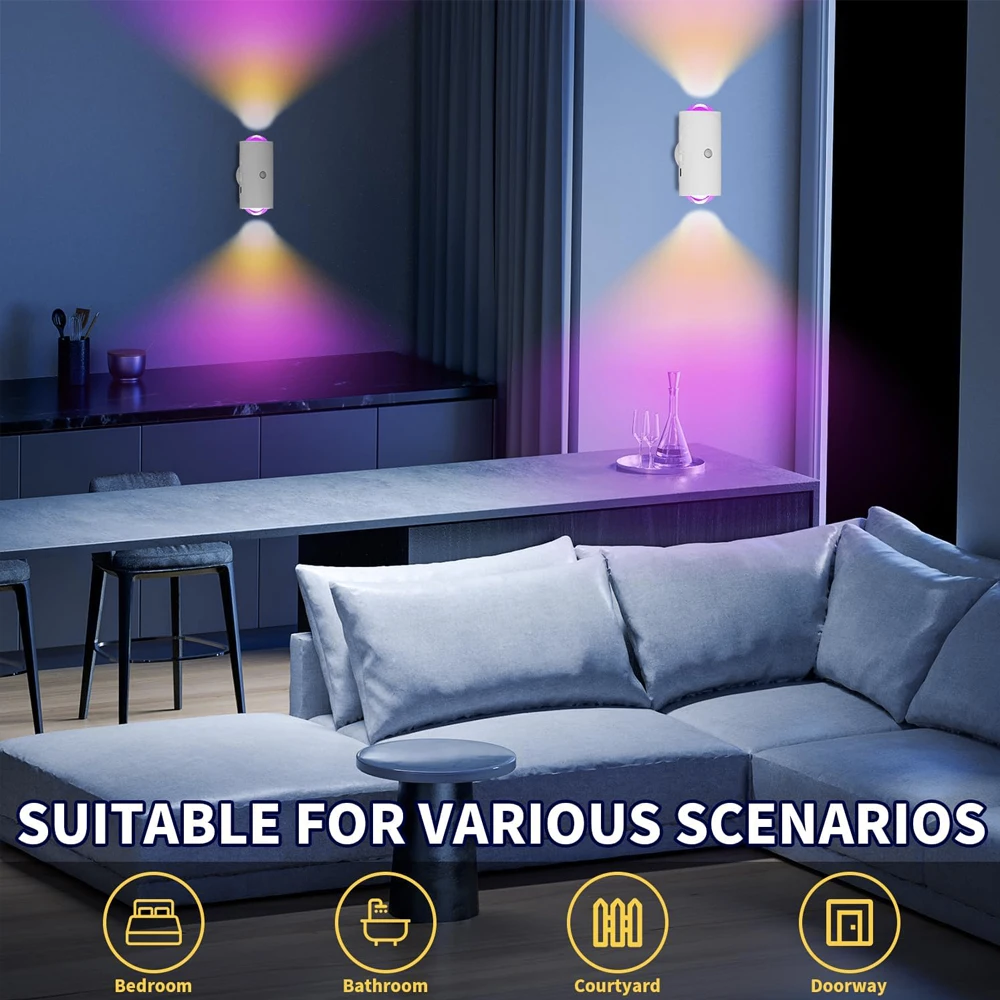 SensorLight – Smarte LED-Bewegungsmelder-Leuchte zur Wandmontage, 2er Set
