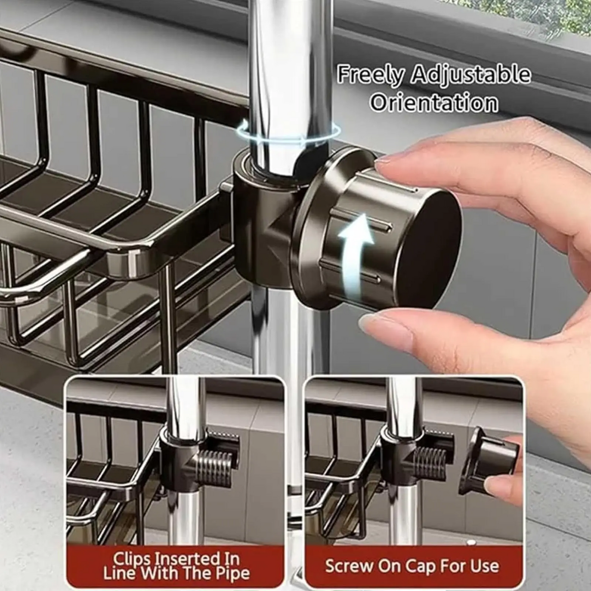 DrainShelf – Platzsparender Spülbecken-Organizer