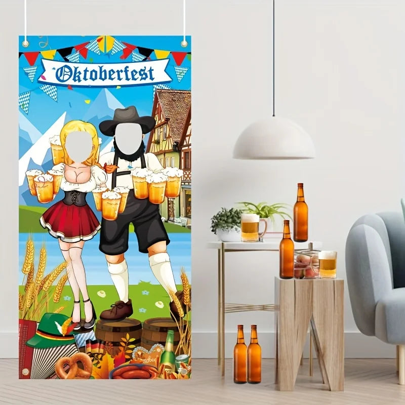 Oktoberfest Foto-Hintergrund, Kellner & Kellnerin Photo Booth