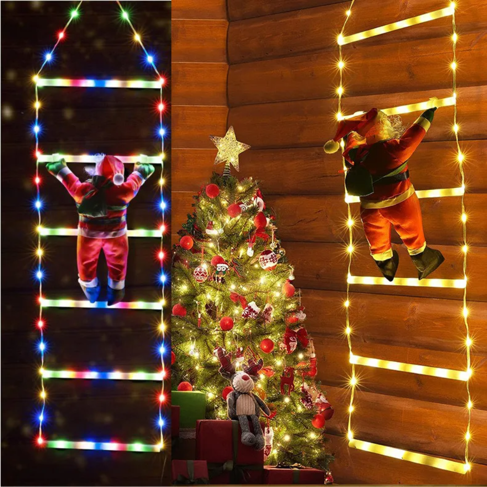 ChristmasLadder – Weihnachtsmann-LED-Leiter für den Außenbereich