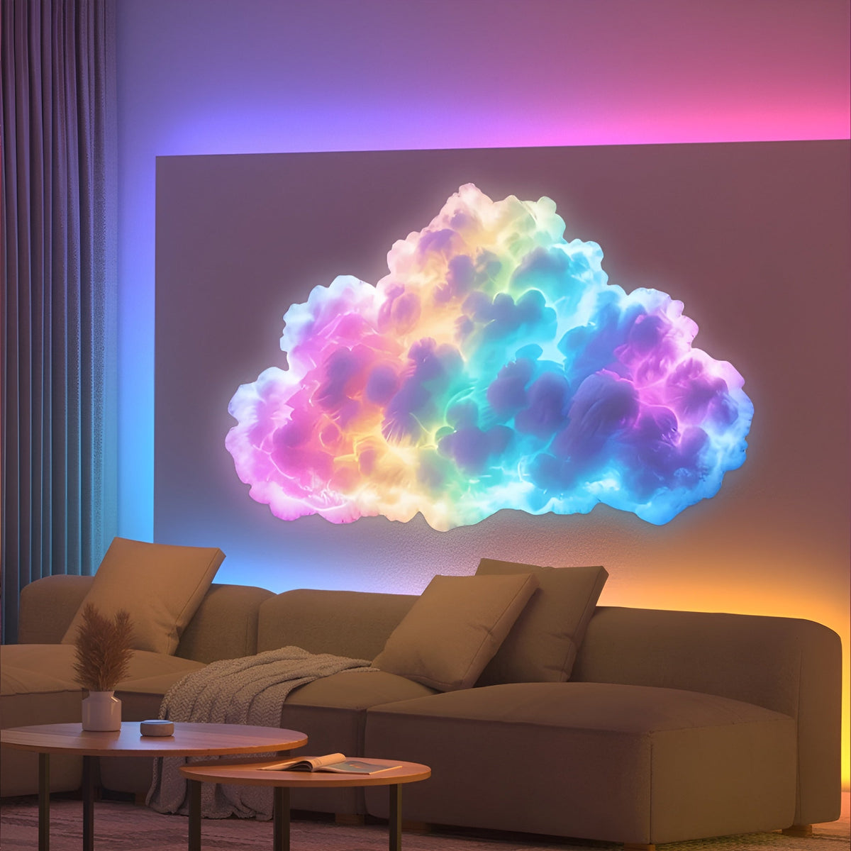 CloudLight LED-Lichterkette Mehrfarbig, Ambiente-Beleuchtung USB