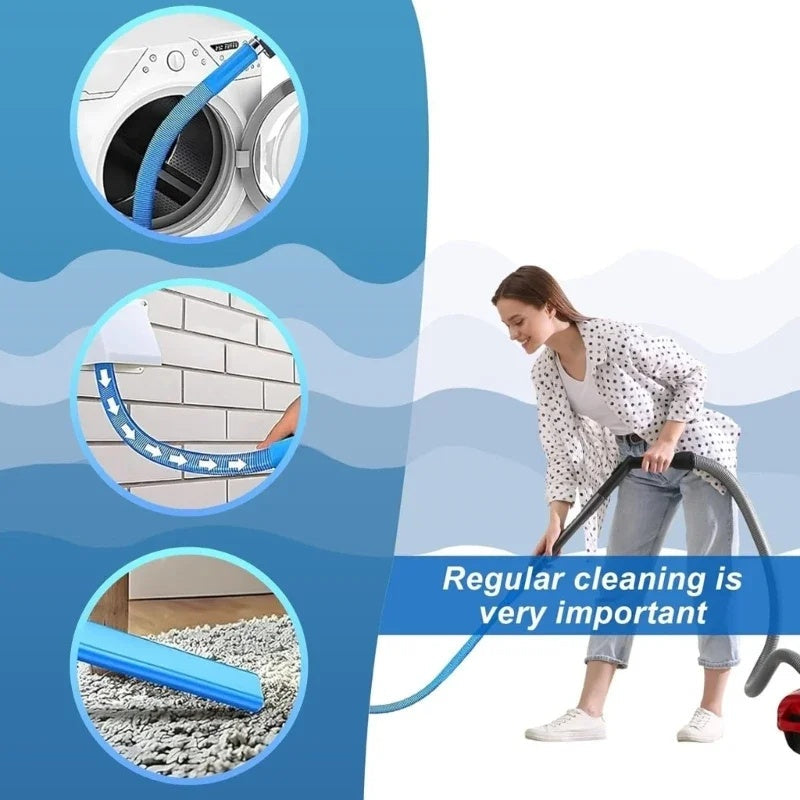 CleanerHose Staubsaugeraufsatz, Flexibel Für Trocknerlüfter und Enge Bereiche