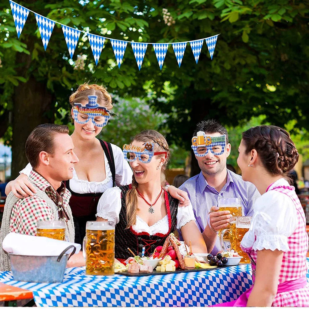 Oktoberfest Partybrillen Set, Spaßbrillen 24-teilig