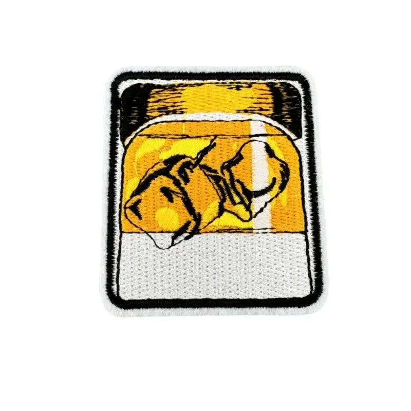 Oktoberfest Aufnäher Set Biermotive, Patches 6-teilig