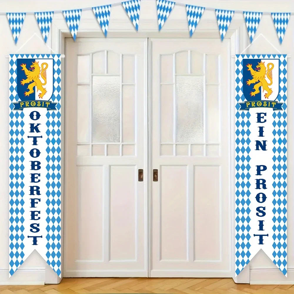 Oktoberfest Deko-Set, Banner Girlande & Partyspieße