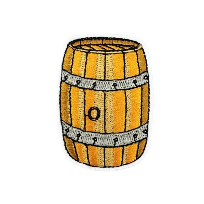 Oktoberfest Aufnäher Set Biermotive, Patches 6-teilig