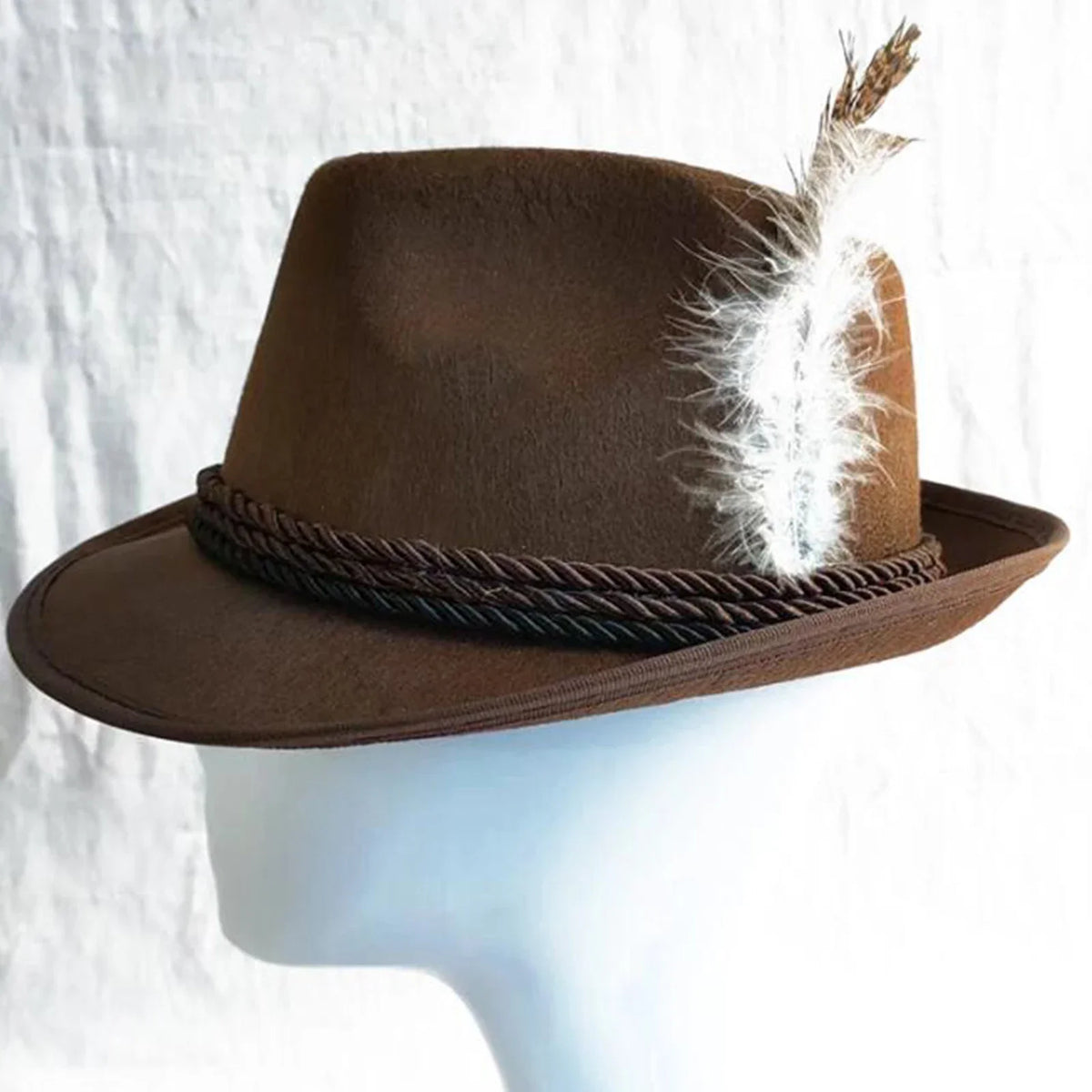 Bayerischer Trachtenhut mit Feder Oktoberfest, Filzhut Unisex