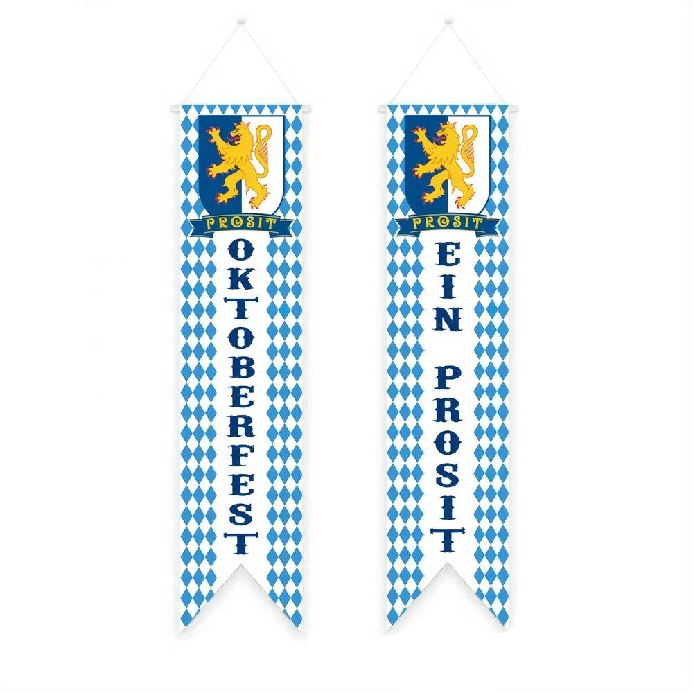 Oktoberfest Deko-Set, Banner Girlande & Partyspieße